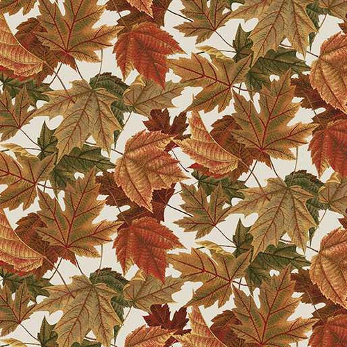  Benartex Fabric - Autumn Foliage Natural 