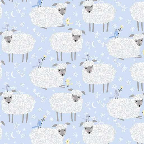  Benartex Fabric - Sheep Blue 