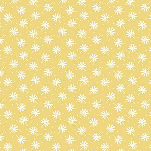 Benartex Fabric - Snuggle Leaf Flannel Dk.Yellow 