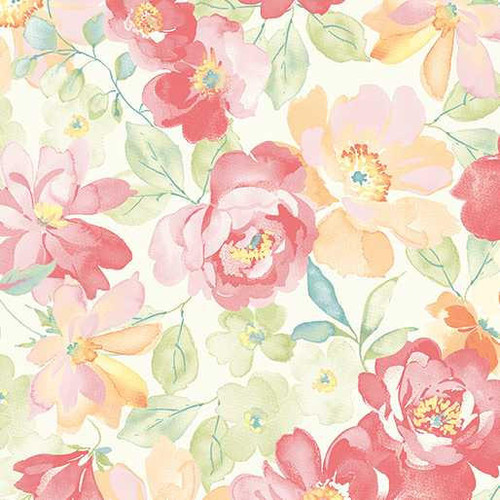  Benartex Fabric - Sweet Baby Rose Rose Multi 