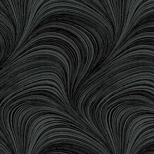  Benartex Fabric - Wave Texture Black 