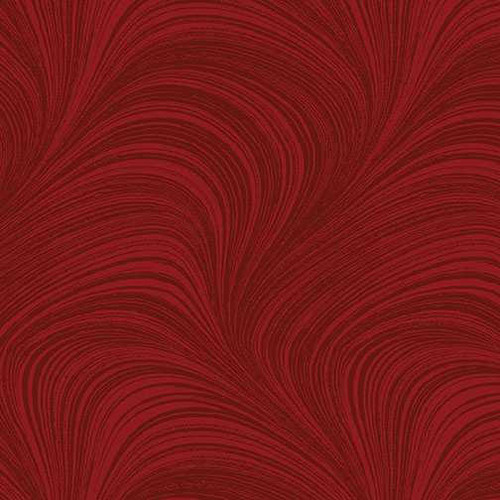  Benartex Fabric - Wave Texture Medium Red 