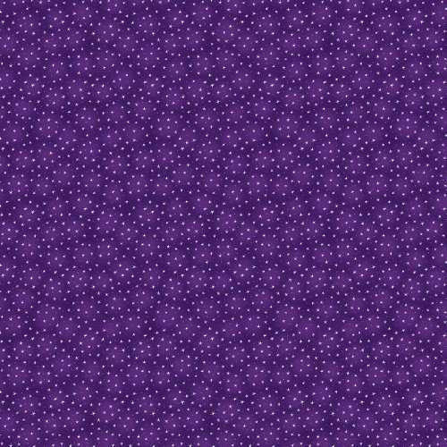  Blank Quilting Fabric - Starlet 108" - Mini Stars Purple 