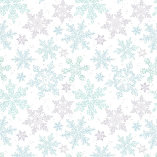  Clothworks Fabric - Snow Flurries 