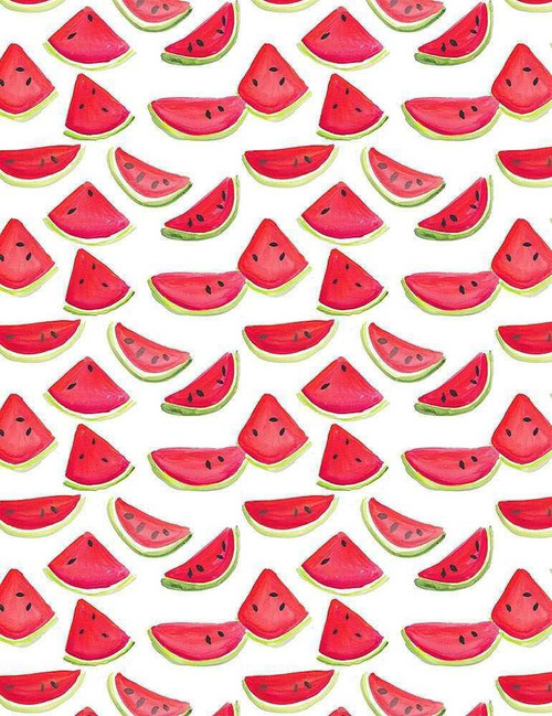  Dear Stella Design Fabric - American Summer Watermelon - White 
