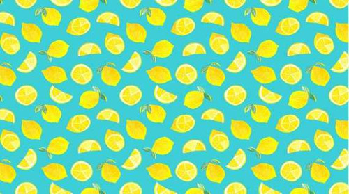  Dear Stella Design Fabric - Lemons - Scuba 