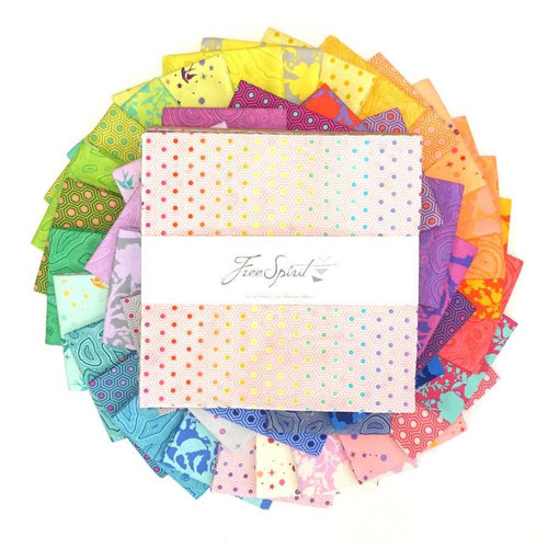  Free Spirit Fabric - Tula's True Colors - 10" Charm Pack 