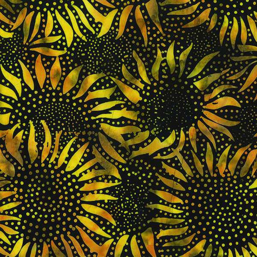 Hoffman Fabrics Hoffman Fabric - Bali Batiks - Sunflower Bumble Bee 