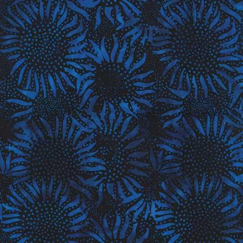 Hoffman Fabrics Hoffman Fabric - Bali Batiks - Sunflowers Cobalt 