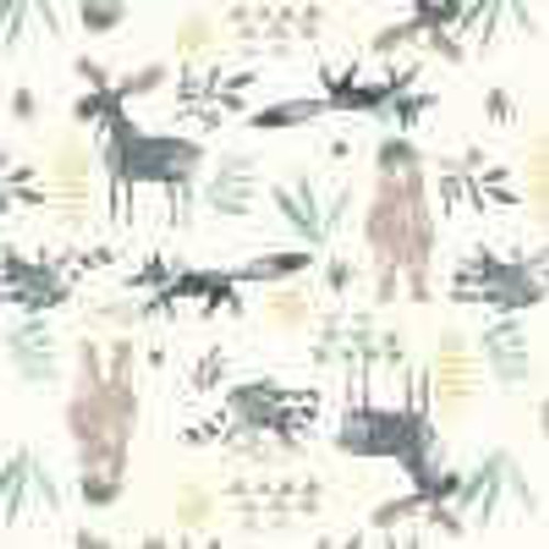  Michael Miller Fabric - Moose And Friends 