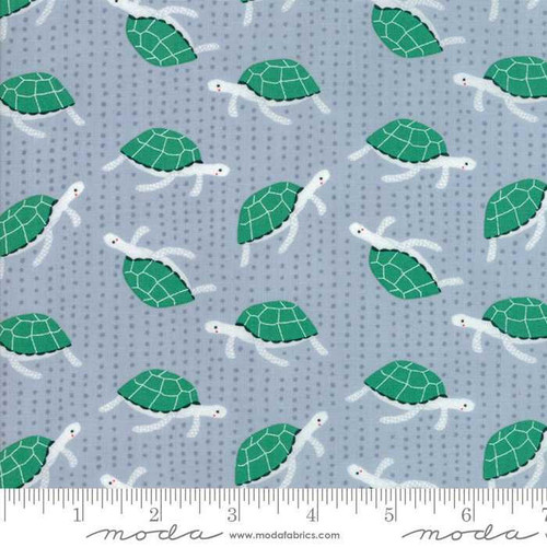  Moda Fabric - Ahoy Turtles Grey 