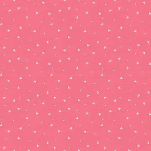 Paintbrush Studio Fabrics Paintbrush Studio Fabric - Pink with White Hearts 