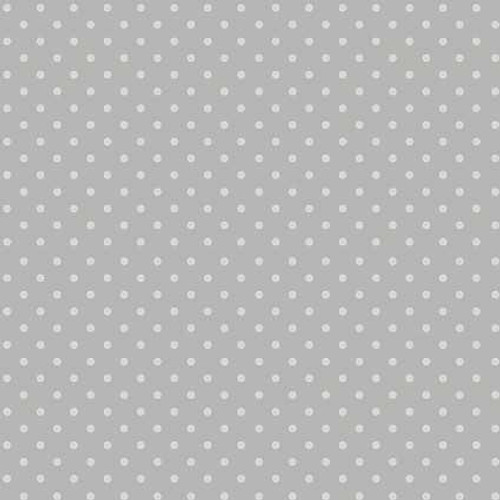  P&B Textiles Fabric - Basically Hugs Dots Medium Grey 
