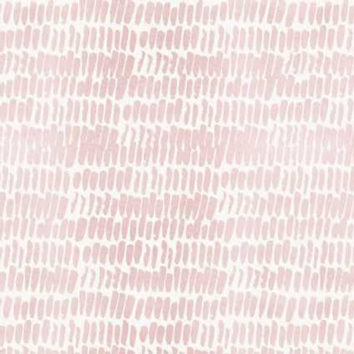  P&B Textiles Fabric - Indigo Petals - Pink Dashes 