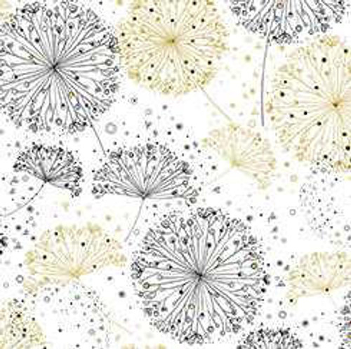QT FABRICS QT Fabric - Dandelion Wishes White 