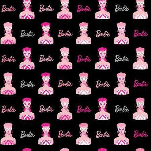  Riley Blake Designs Fabric - Barbie Main Black 