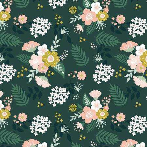  Riley Blake Designs Fabric - Hibiscus Main Hunter 