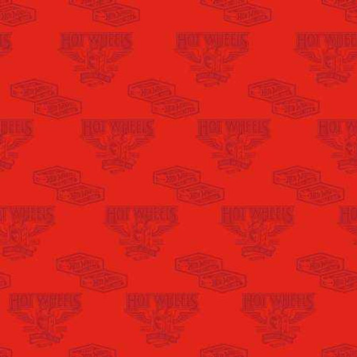  Riley Blake Designs Fabric - Hot Wheels Classic Vintage Decals Red 