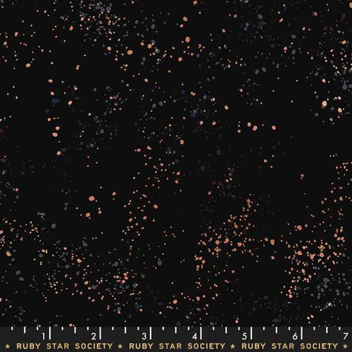  Ruby Star Society Fabric - Speckled - Metallic Black 