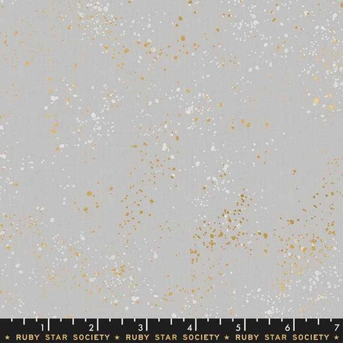  Ruby Star Society Fabric - Speckled - Metallic Dove 