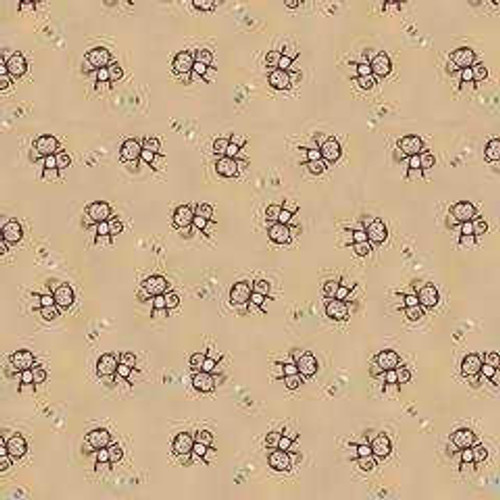 Stof A/S Fabrics Stof A/S Fabric - Savana Monkeys Brown 